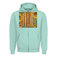 Self Reminders With Sunflowers Zipper Hoodie | Teevron