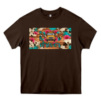 Chocolate Brown bus driver school bus cowhide license plate Heavy Core Tee - Artiststas