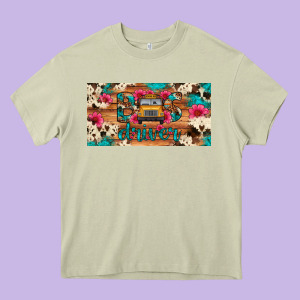 Bus Driver School Bus Cowhide License Plate Heavy Core Tee Designed By Artiststas