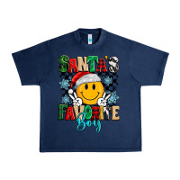 Navy santas favorite boy Urban Heavy Tee - MaliasSmallBusiness