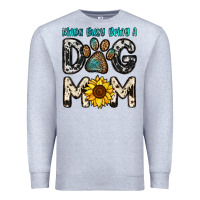 Heather Grey kinda busy being a dog mom Premium Sweatshirt - OliviaCreatesArt