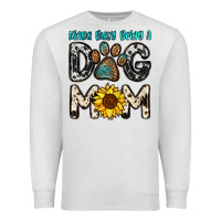 Oatmeal Heather kinda busy being a dog mom Premium Sweatshirt - OliviaCreatesArt