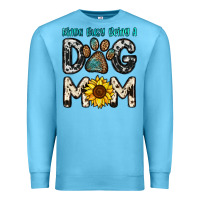 Ocean Blue kinda busy being a dog mom Premium Sweatshirt - OliviaCreatesArt