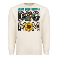Sandshell kinda busy being a dog mom Premium Sweatshirt - OliviaCreatesArt
