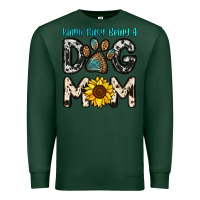 Sports Green kinda busy being a dog mom Premium Sweatshirt - OliviaCreatesArt