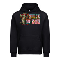 Black Stuck on You Urban Hoodie - CowhideDigitalArt