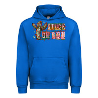 Cobalt Stuck on You Urban Hoodie - CowhideDigitalArt