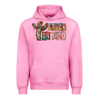 Fuchsia Pink Stuck on You Urban Hoodie - CowhideDigitalArt