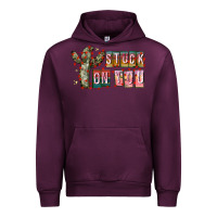 Mauve Wine Stuck on You Urban Hoodie - CowhideDigitalArt