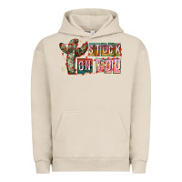Pigment French Oak Stuck on You Urban Hoodie - CowhideDigitalArt
