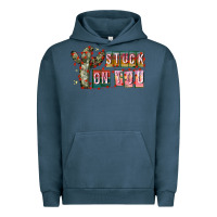 Pigment Midnight Navy Stuck on You Urban Hoodie - CowhideDigitalArt
