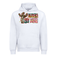 White Stuck on You Urban Hoodie - CowhideDigitalArt