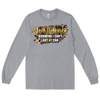 Heather Grey god fidence knowing i can't but he can Long Sleeve Tee - Artiststas