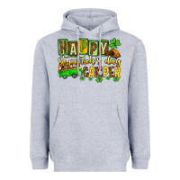 Heather Grey St. Patrick's Happy St. Patrick's Day camper Heavyweight Hoodie - OliviaCreatesArt