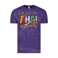 Cloud Purple i do it for the aha moments Vintage Tee - NancyCooperArtShop