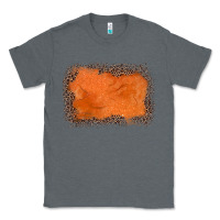 Charcoal Heather gemstone orange leopard background Classic Tee - JahusDesignShop