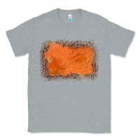 Heather Grey gemstone orange leopard background Classic Tee - JahusDesignShop