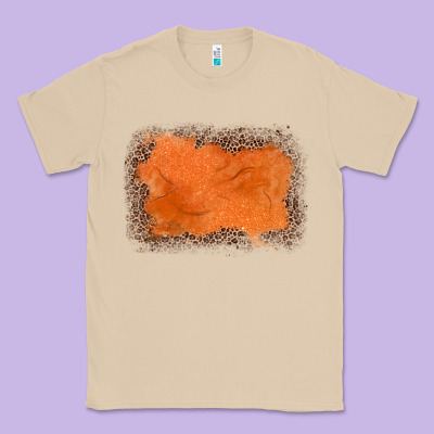 Gemstone Orange Leopard Background Classic Tee Designed By Jahusdesignshop