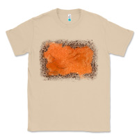 Mushroom gemstone orange leopard background Classic Tee - JahusDesignShop