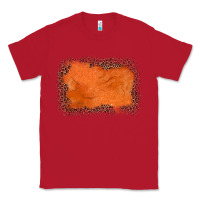 Red gemstone orange leopard background Classic Tee - JahusDesignShop