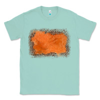 Seafoam gemstone orange leopard background Classic Tee - JahusDesignShop