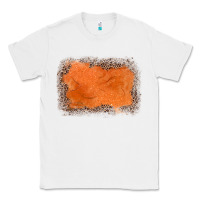 White gemstone orange leopard background Classic Tee - JahusDesignShop