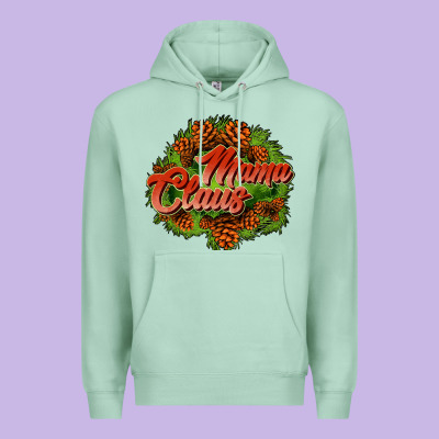 Mama Claus Cone Premium Hoodie Designed By Jahusdesignshop