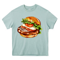 Arona American hamburger Heavy Core Tee - AdoDesignShop