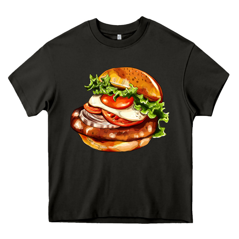 American Hamburger Heavy Core Tee by AdoDesignShop | Teevron