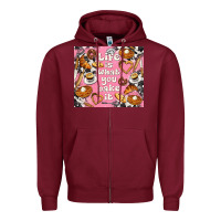 Life Is What You Bake It With Cowhide Zipper Hoodie | Teevron