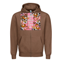 Chestnut life is what you bake it with cowhide Zipper Hoodie - TumblerDesignByShophia