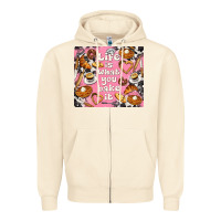 Sandshell life is what you bake it with cowhide Zipper Hoodie - TumblerDesignByShophia