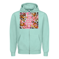Seafoam life is what you bake it with cowhide Zipper Hoodie - TumblerDesignByShophia