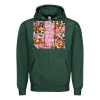 Sports Green life is what you bake it with cowhide Zipper Hoodie - TumblerDesignByShophia