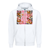 White life is what you bake it with cowhide Zipper Hoodie - TumblerDesignByShophia