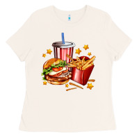 Bone hamburger potatoes and coke Ladies Tee - AdoDesignShop