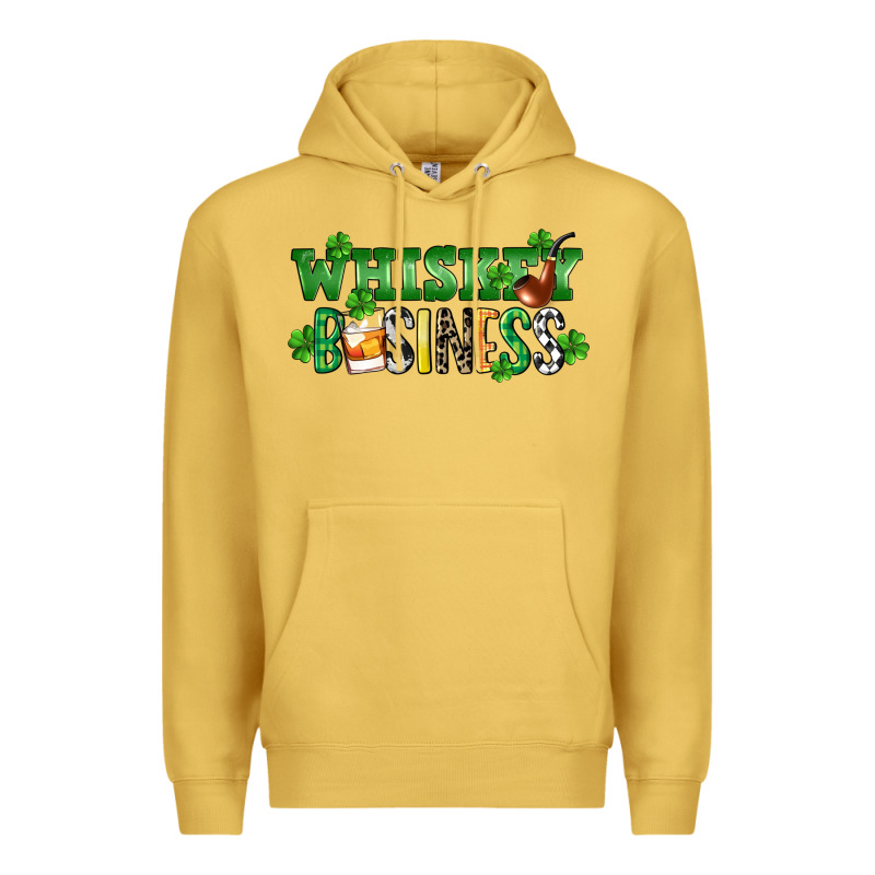 Whiskey Business St. Patrick's Day Premium Hoodie by CowGirlArtShop | Teevron