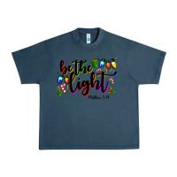 Midnight Navy be the light matthew 5 14 Urban Heavy Tee - MaliasSmallBusiness