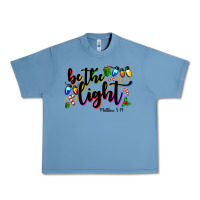 Pebble Blue be the light matthew 5 14 Urban Heavy Tee - MaliasSmallBusiness