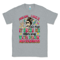 Heather Grey some days i rock it some days it rocks me Classic Tee - MaliasSmallBusiness