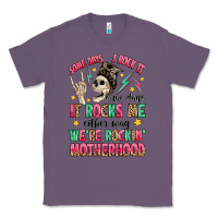 Lavender some days i rock it some days it rocks me Classic Tee - MaliasSmallBusiness
