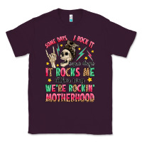 Plum some days i rock it some days it rocks me Classic Tee - MaliasSmallBusiness