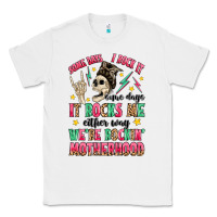 White some days i rock it some days it rocks me Classic Tee - MaliasSmallBusiness