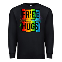 Black free hugs Premium Sweatshirt - OliviaCreatesArt