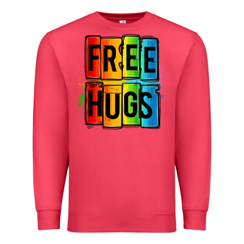 Free Hugs Premium Sweatshirt by OliviaCreatesArt | Teevron
