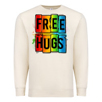 Sandshell free hugs Premium Sweatshirt - OliviaCreatesArt