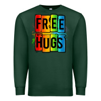 Sports Green free hugs Premium Sweatshirt - OliviaCreatesArt