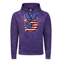 Cloud Purple peace 4th july Vintage Hoodie - NancyCooperArtShop