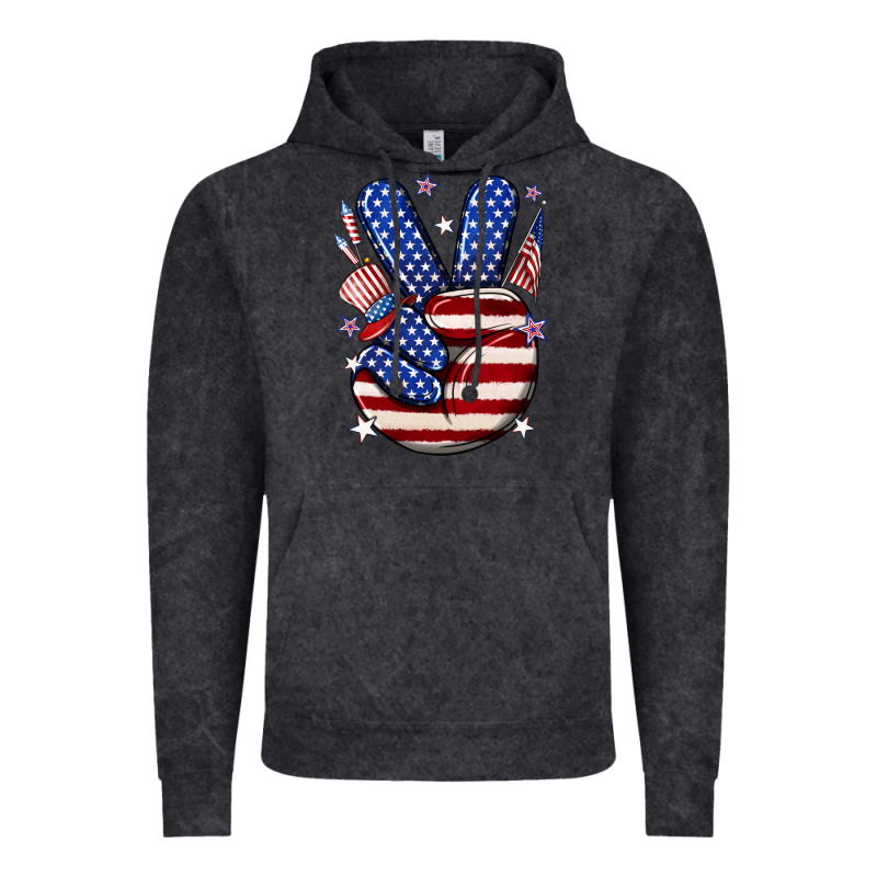 Peace 4th July Vintage Hoodie by NancyCooperArtShop | Teevron