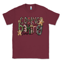 Burgundy Cookie Baking Crew Classic Tee - CowhideDigitalArt